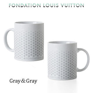 ルイヴィトン(LOUIS VUITTON)のFondation Louis Vuitton/マグカップ2客set ペアグレー(グラス/カップ)