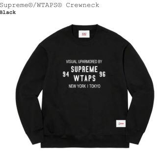 シュプリーム(Supreme)のSupreme WTAPS Crewneck black small(スウェット)