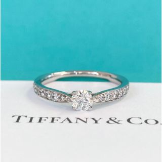 ティファニー TIFFANY＆CO ハーモニーダイヤリング D0.32ct #12 Pt950 ジュエリー