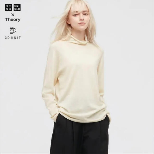 UNIQLO(ユニクロ)のユニクロ×theory 3Dエクストラファインメリノタートルネックセーター レディースのトップス(ニット/セーター)の商品写真