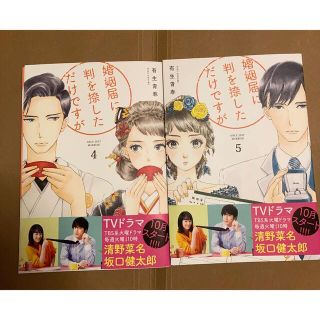 婚姻届に判を捺しただけですが ４巻　5巻　2冊セット(女性漫画)