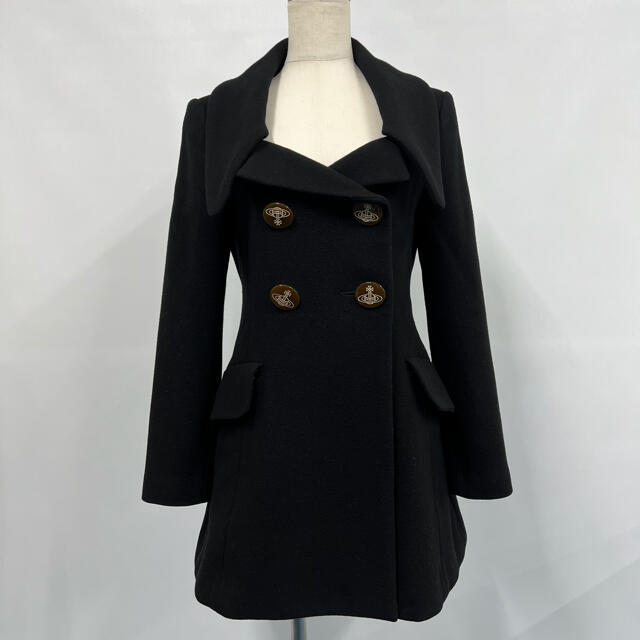 贅沢屋の Vivienne Westwood - 【美品】Vivienne Westwood 黒コート ピーコート