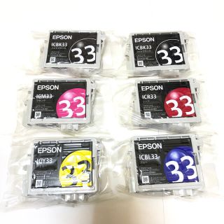 エプソン(EPSON)の【純正 】EPSON　インクカートリッジ EPSON IC33   6個セット(その他)