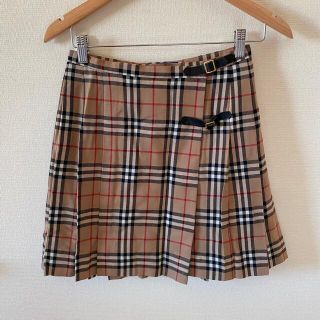 バーバリー(BURBERRY)のバーバリー プリーツスカート(ミニスカート)