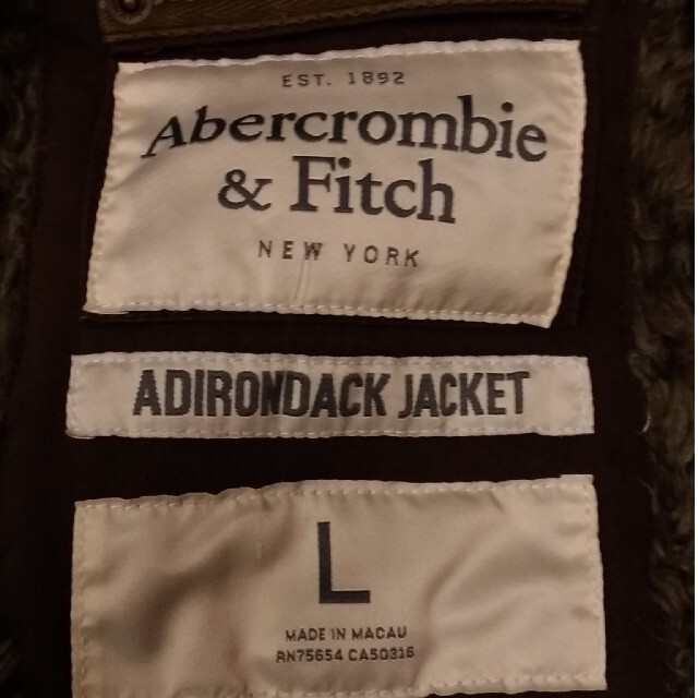 Abercrombie&Fitch(アバクロンビーアンドフィッチ)のアバクロンビー&フィッチ ミリタリーボアジャケット sizeL メンズのジャケット/アウター(ミリタリージャケット)の商品写真