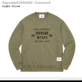 シュプリーム(Supreme)のSupreme WTAPS Crewneck Olive Drab　Lサイズ(スウェット)