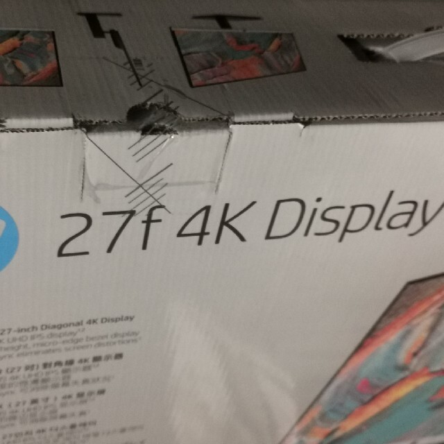 ディスプレイ新品 HP 4K 27f ディスプレイ