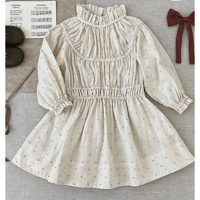 ♡6y soor ploom Lupine Dress Swiss Dot♡キッズ服女の子用(90cm~)