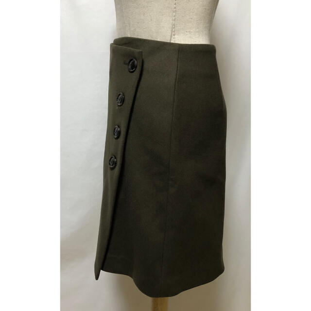 Spick & Span(スピックアンドスパン)のSpick& Span スピックアンドスパン　巻きスカート　ウールスカート レディースのスカート(ひざ丈スカート)の商品写真