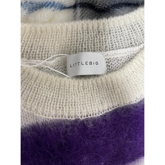 ALLEGE(アレッジ)のLittleBig 21aw Mohair Knit パープル サイズM メンズのトップス(ニット/セーター)の商品写真