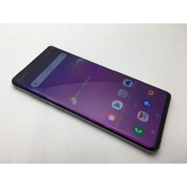 R284 SIMフリー au Galaxy S10+ SCV42 ブラック上美品Ｂランク