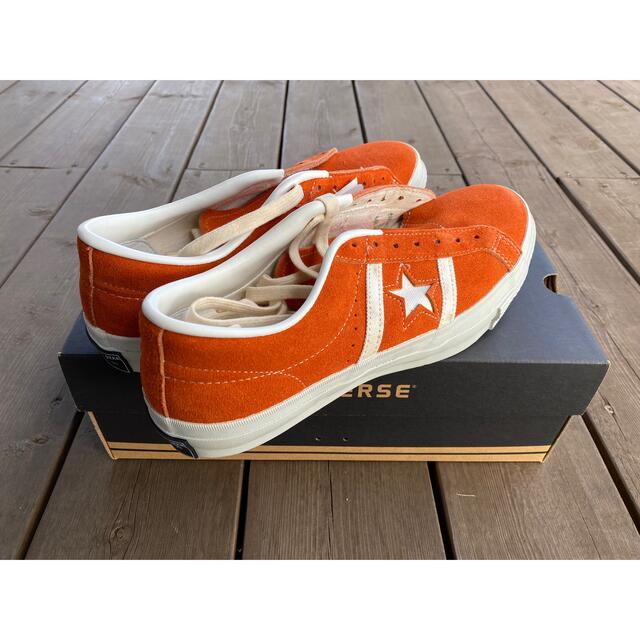CONVERSE(コンバース)の【値下げ】希少　未使用　2006年製　ジャックスター　レトロ　オレンジ　日本製 メンズの靴/シューズ(スニーカー)の商品写真