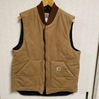 カーハート(carhartt)のカーハート ベスト 裏地キルティング 肉厚L茶 (ベスト)