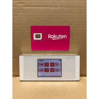 ラクテン(Rakuten)の楽天UN-LIMIT設定済 SIMフリーWiFiルーター w05 HWD36(スマートフォン本体)