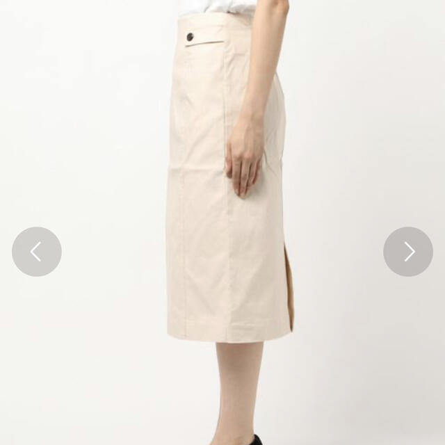 Techichi(テチチ)のTe chichi TERRASSE ストレッチ スカート オフホワイト  レディースのスカート(ひざ丈スカート)の商品写真