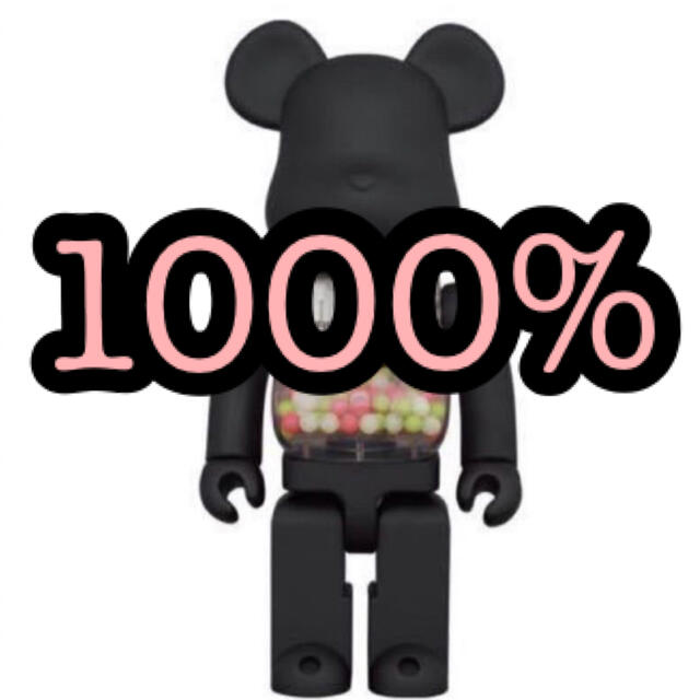 おもちゃMY FIRST BE@RBRICK B@BY MATT BLACK 1000%