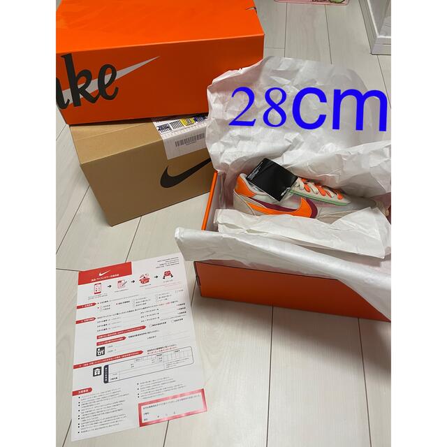 28cm NIKE LDWAFFLE Clot Sacai Blaze