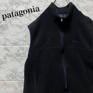 パタゴニア(patagonia)のパタゴニア　フリースベスト　ワンポイント刺繍ロゴ　アメリカ製(ベスト)