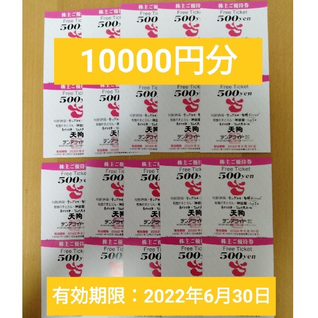 テンアライド(天狗) 株主優待 10000円分