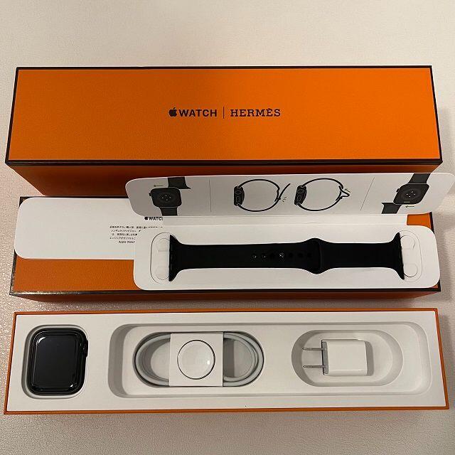 Hermes(エルメス)のApple Watch HERMES series 6 黒 44mm  メンズの時計(腕時計(デジタル))の商品写真