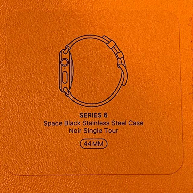 Hermes(エルメス)のApple Watch HERMES series 6 黒 44mm  メンズの時計(腕時計(デジタル))の商品写真