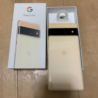 グーグルピクセル(Google Pixel)の専用Google Pixel 6 Pro 128GB Sorta Sunny(スマートフォン本体)