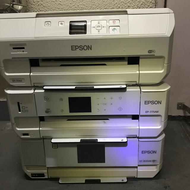 インクジェットプリンター2台 ジャンク EPSON インクジェット プリンター EP-806 -808