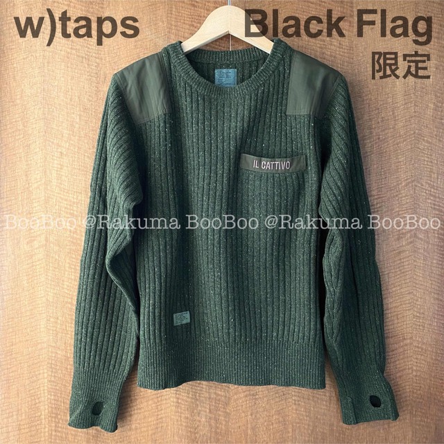 Wtaps Blackflag 限定 ミリタリー ウール ニット セータートップス