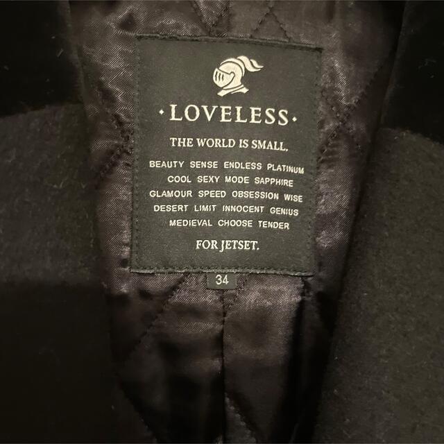 LOVELESS ラブレス チェスターコート ブラック