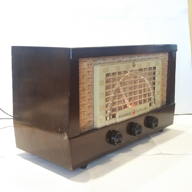 ナショナル真空管ラジオ、BX-730（1953年、昭和28年式）、作動品