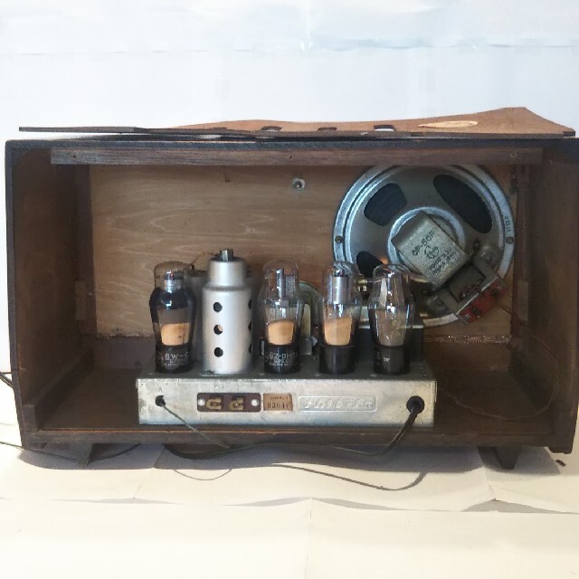 ナショナル真空管ラジオ、BX-730(1953年、昭和28年式)、作動品 ナショナル真空管ラジオ、BX-730(1953年、昭和28年式)、作動品