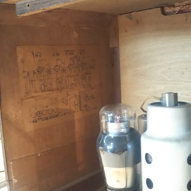 ナショナル真空管ラジオ、BX-730(1953年、昭和28年式)、作動品 ナショナル真空管ラジオ、BX-730(1953年、昭和28年式)、作動品