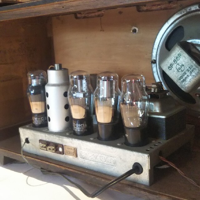 ナショナル真空管ラジオ、BX-730(1953年、昭和28年式)、作動品 ナショナル真空管ラジオ、BX-730(1953年、昭和28年式)、作動品