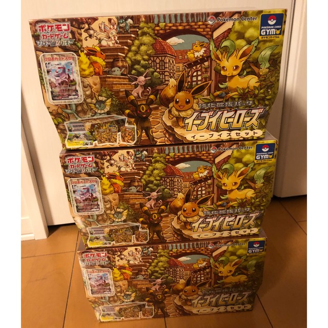 公式の ポケモン - イーブイズセット 新品未開封 3ボックス カード ...