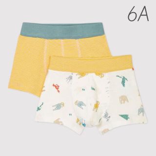 プチバトー(PETIT BATEAU)の新品未使用  プチバトー  トランクス  2枚組  6ans(下着)