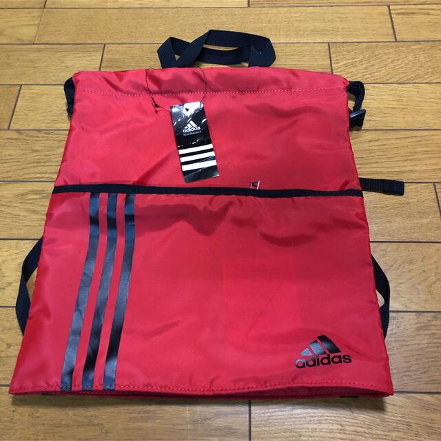 adidas(アディダス)のアディダス　ナップザック　体操着入れ　【新品】 キッズ/ベビー/マタニティのこども用バッグ(体操着入れ)の商品写真