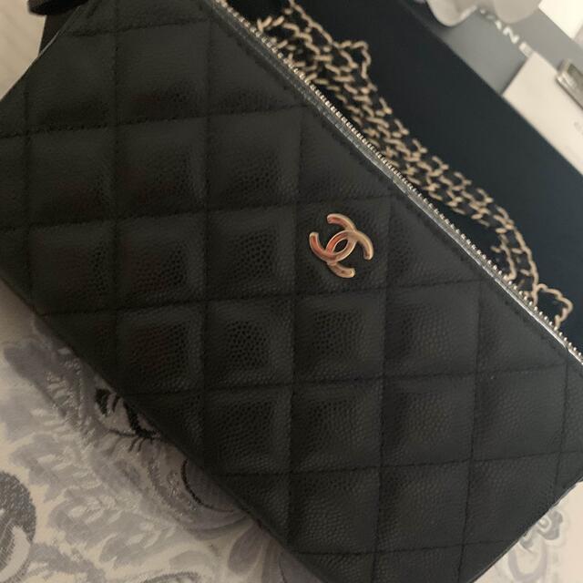 CHANEL(シャネル)のCHANELキャビアスキン♡チェーンウォレット♡ゴールド金具♡ レディースのバッグ(ショルダーバッグ)の商品写真