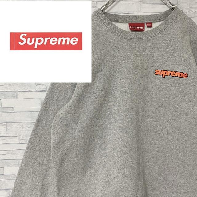 希少入手困難】 即完売 Supreme シュプリーム 刺繍ロゴ スウェット L