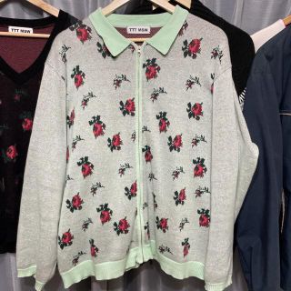 アレッジ(ALLEGE)のttt_msw フラワーニットカーディガン FlowerknitPOLO(ニット/セーター)