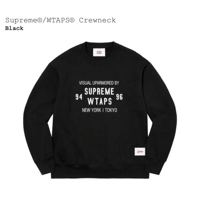 Supreme®/WTAPS® Crewneck BLACK  Sサイズ