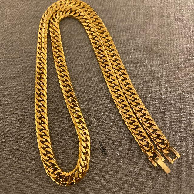  喜平ネックレス 六面ダブル 50cm 金ネックレス ゴールド 18k 中折留め メンズのアクセサリー(ネックレス)の商品写真