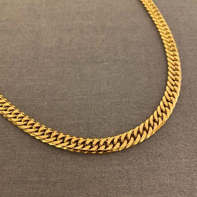  喜平ネックレス 六面ダブル 50cm 金ネックレス ゴールド 18k 中折留め メンズのアクセサリー(ネックレス)の商品写真