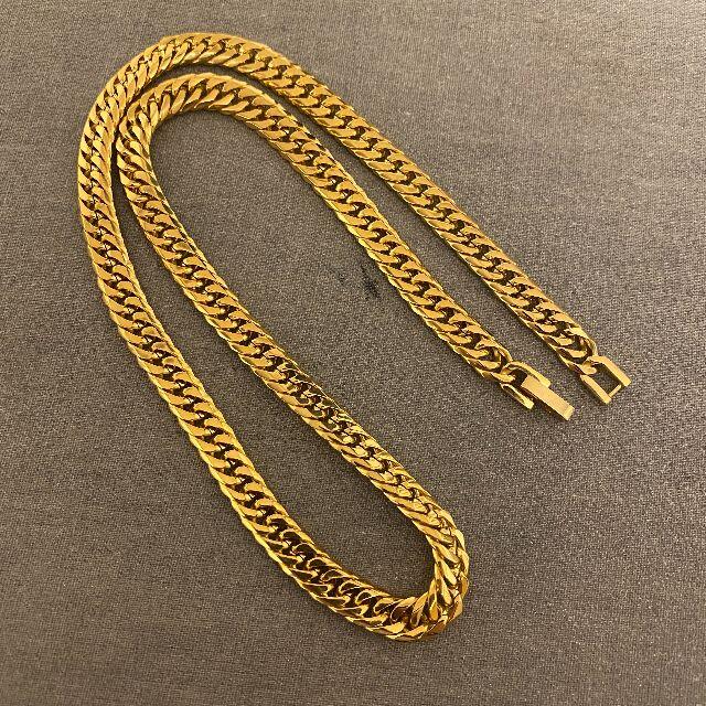  喜平ネックレス 六面ダブル 50cm 金ネックレス ゴールド 18k 中折留め メンズのアクセサリー(ネックレス)の商品写真