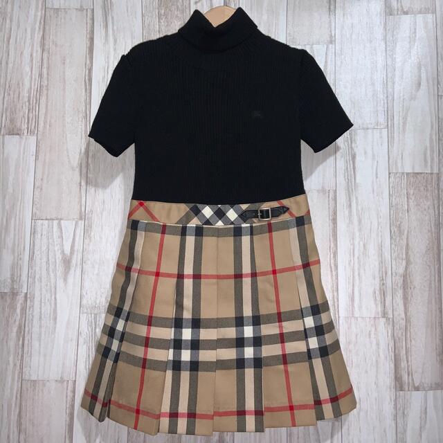 新品タグ付】BURBERRY 定番 ノバチェック ワンピース 子供用 cutacut.com