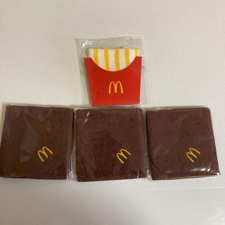 マクドナルド(マクドナルド)のマクドナルド タオルハンカチ 4点セット(ノベルティグッズ)