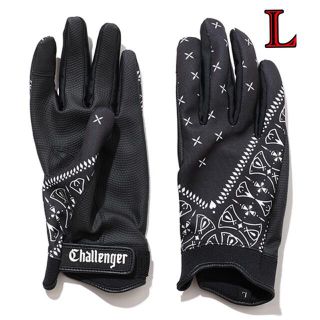 ネイバーフッド(NEIGHBORHOOD)のCHALLENGER MECHANIC GLOVE BLACK Lサイズ(手袋)