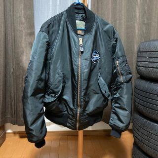 アルファインダストリーズ(ALPHA INDUSTRIES)のアルファーMA1黒(フライトジャケット)