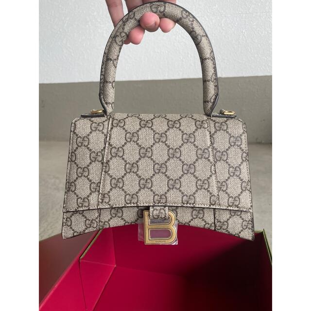 Gucci(グッチ)のGUCCI×  BALENCIAGA Hourglass スモールバッグ① レディースのバッグ(ハンドバッグ)の商品写真