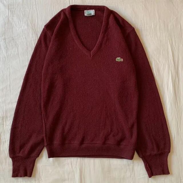 LACOSTE(ラコステ)のラコステ　lacoste 古着　ニット　vintage 90s メンズのトップス(ニット/セーター)の商品写真