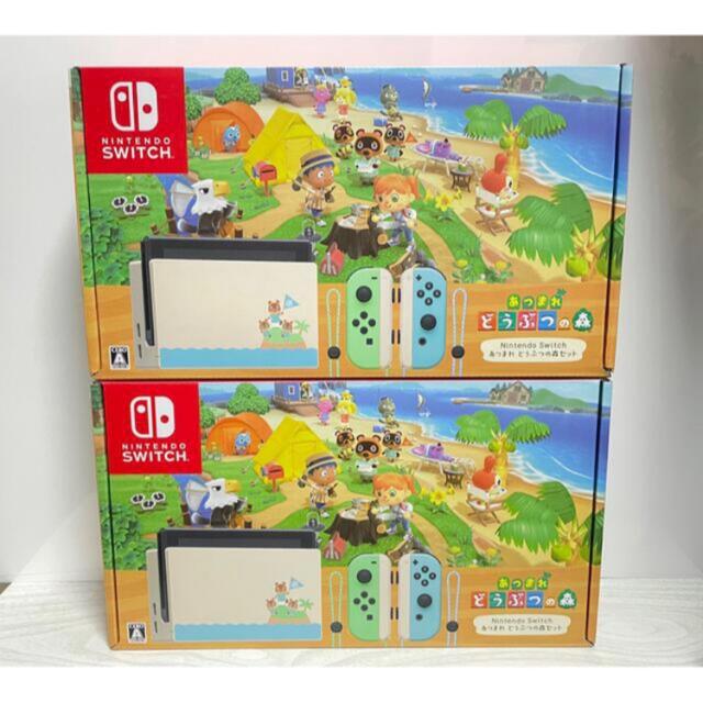 Nintendo Switch あつまれ どうぶつの森 セット 2台 セット エンタメ/ホビーのゲームソフト/ゲーム機本体(家庭用ゲーム機本体)の商品写真